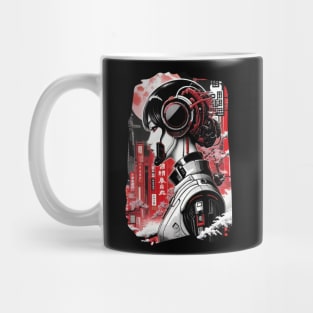 Futuristic Japanese Style Girl - Cyberpunk Mug